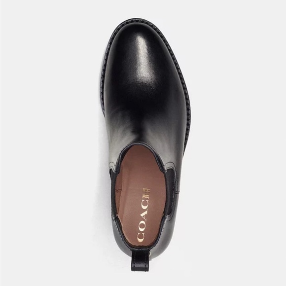 NWOT- COACH ‘Maeve’ Pull On Leather Chelsea Boot - Picture 3 of 10